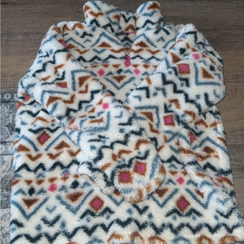 Eddie Bauer Multicolor Fleece Pullover